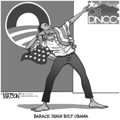 BARACK USAIN BOLT OBAMA by RJ Matson