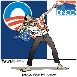 BARACK USAIN BOLT OBAMA  by RJ Matson