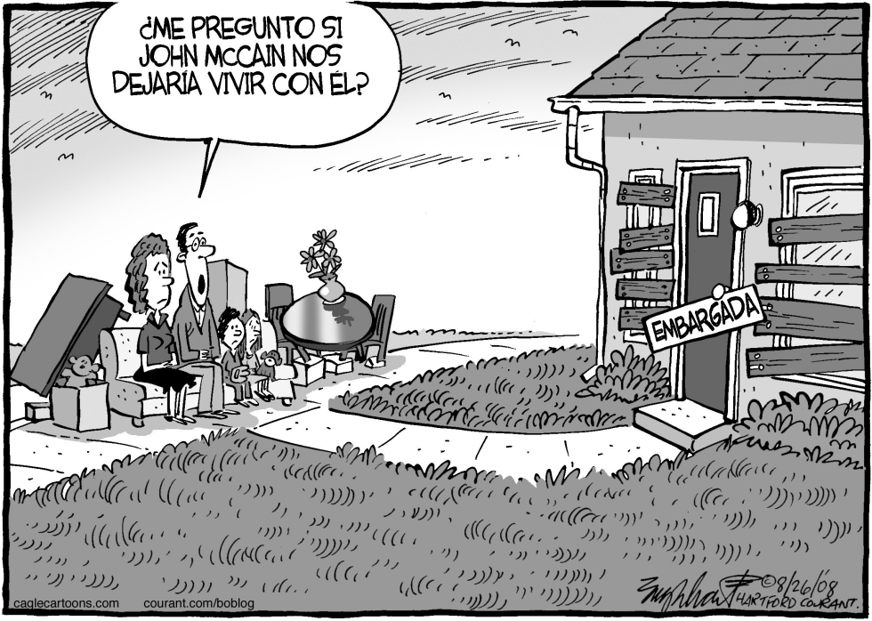  OCHO CASAS DE MCCAIN by Bob Englehart