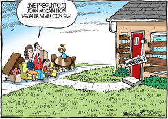 OCHO CASAS DE MCCAIN  by Bob Englehart