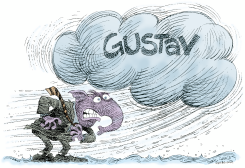 REPUBLICAN CONVENTION AND HURRICANE by Daryl Cagle