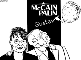 MCCAIN, PALIN, GUSTAV by Rainer Hachfeld