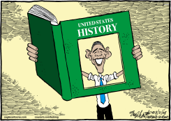 OBAMA MAKES HISTORY  by Bob Englehart