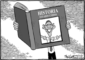 OBAMA HACE HISTORIA by Bob Englehart