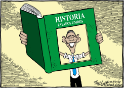 OBAMA HACE HISTORIA  by Bob Englehart