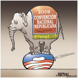 LA CONVENCION REPUBLICANA DESINFLA A OBAMA  by RJ Matson