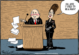 MCCAIN AND PALIN by Bob Englehart