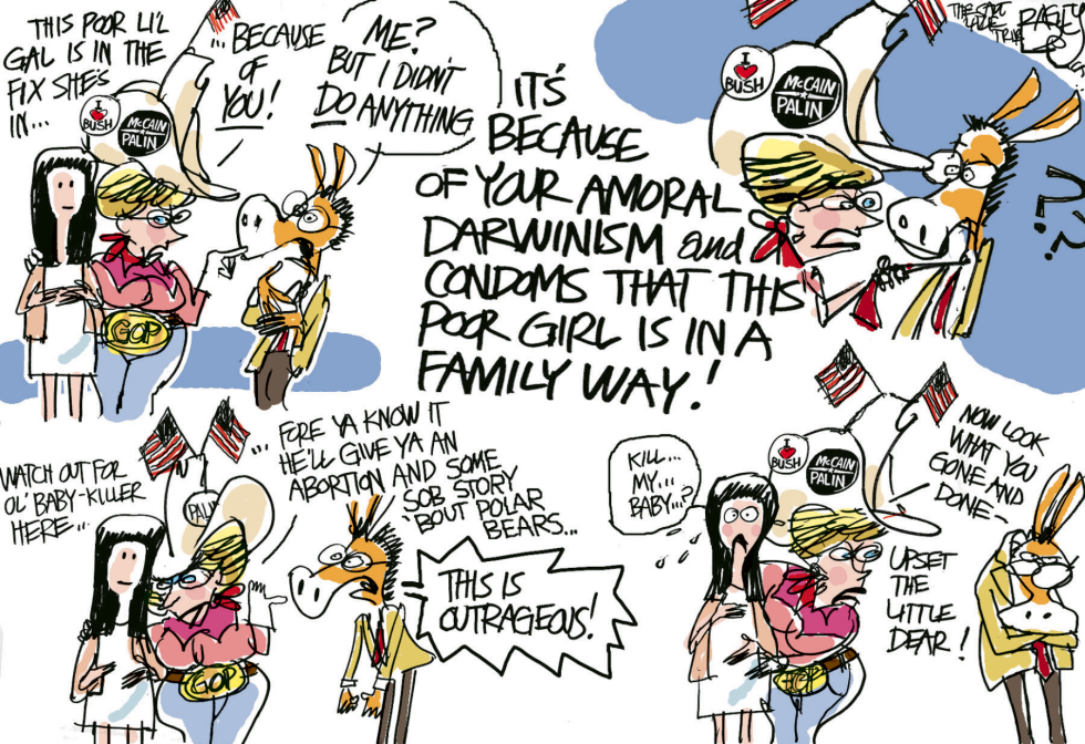  PREGNANT VALUES  by Pat Bagley