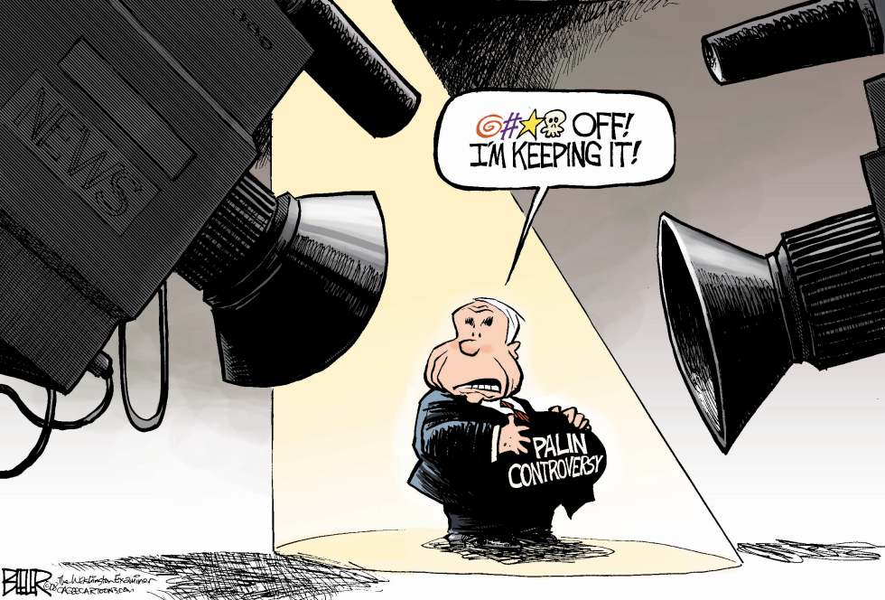  MCCAIN PREGNANCY by Nate Beeler