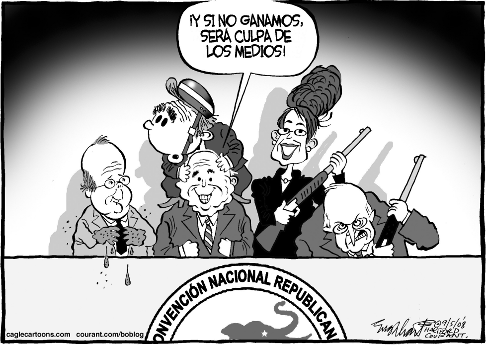  MCCAIN/BUSH EN 2008 by Bob Englehart