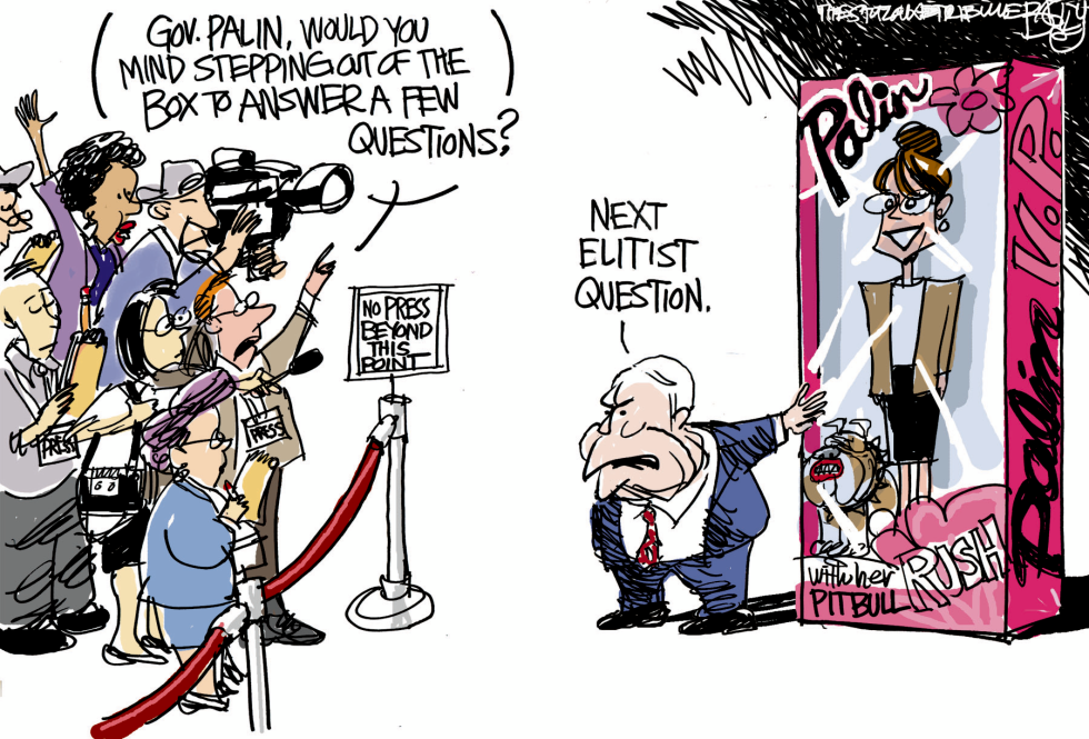  BOXING PALIN  by Pat Bagley