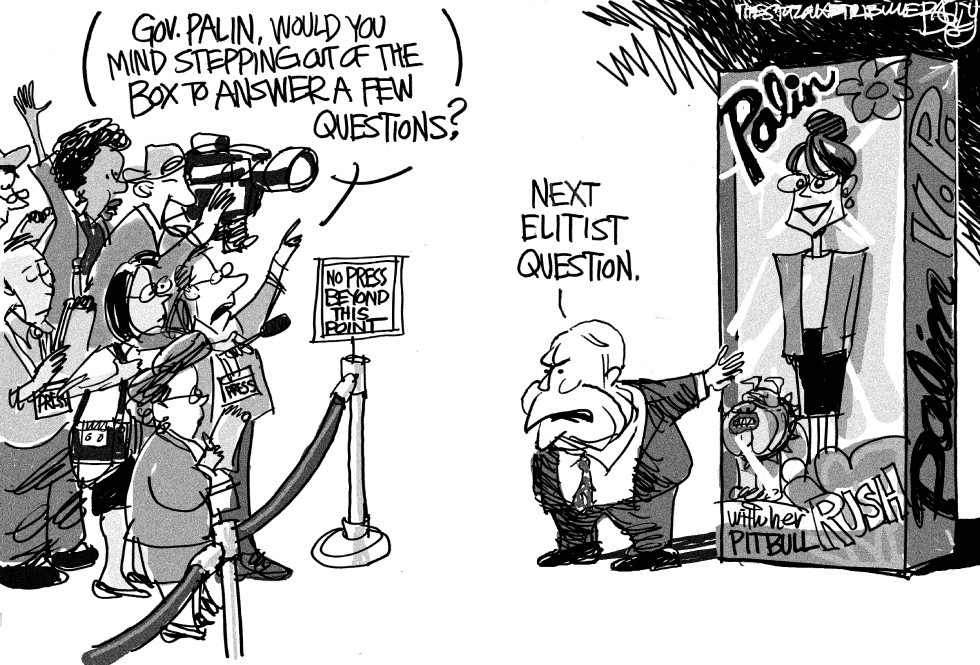  BOXING PALIN by Pat Bagley