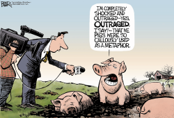 THE PIGS RESPOND by Nate Beeler