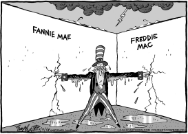 FANNIE Y FREDDIE A SALVO by Bob Englehart