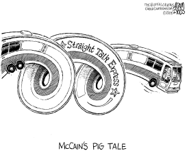 MCCAINS PIG TAIL by Adam Zyglis