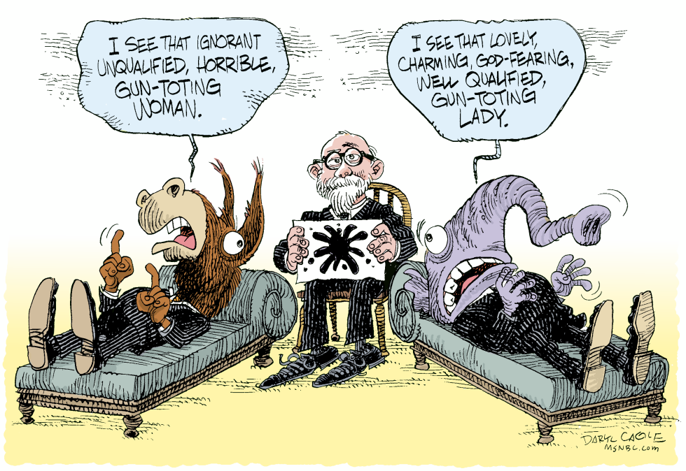  PALIN PSYCHIATRIST  by Daryl Cagle