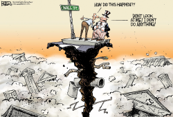 WALL STREET COLLAPSE by Nate Beeler