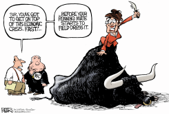 MCCAIN AND THE ECONOMY by Nate Beeler