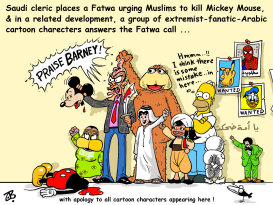 MICKEY MOUSE FATWA by Emad Hajjaj