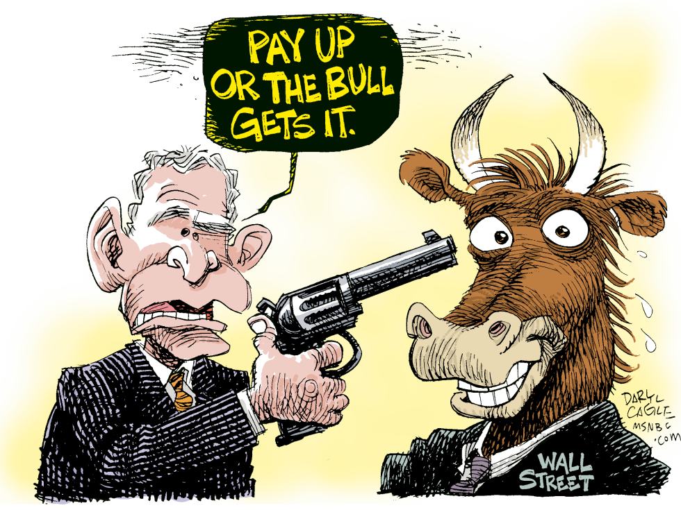  WALL ST BAILOUT PITCH  by Daryl Cagle