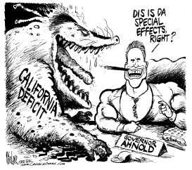 ARNOLD AND THE DEFICIT by Mike Lane