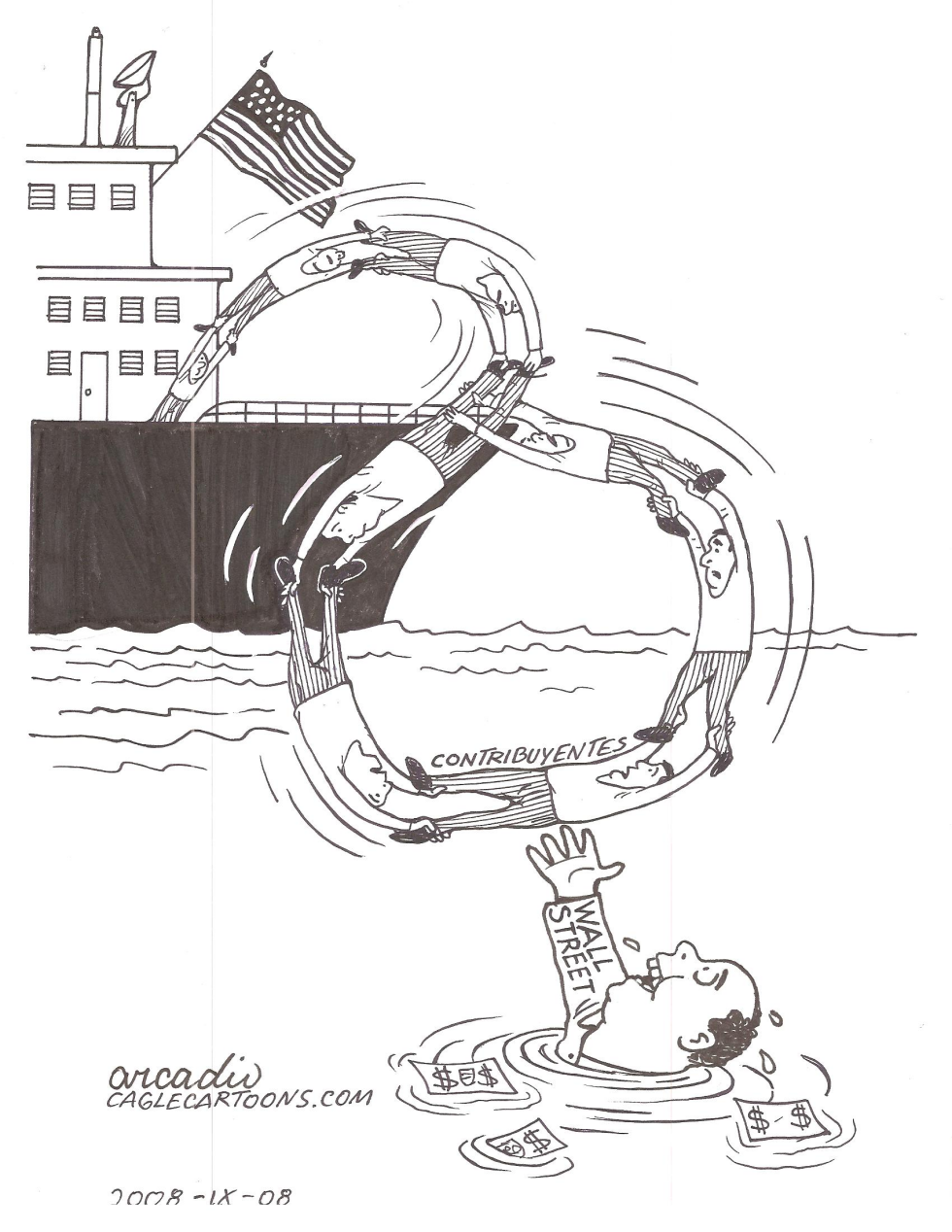  CONTRIBUYENTE COMO SALVAVIDAS by Arcadio Esquivel