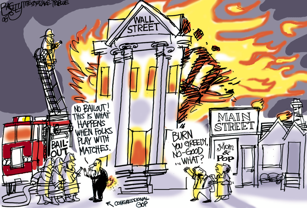  BURNING DOWN THE HOUSE by Pat Bagley