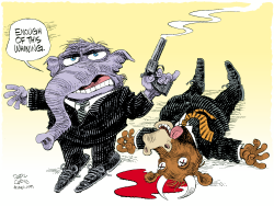 REPUBLICANS KILL BAILOUT  by Daryl Cagle