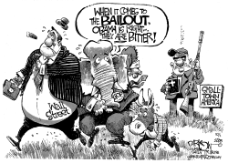 BITTER OVER BAILOUT by John Darkow