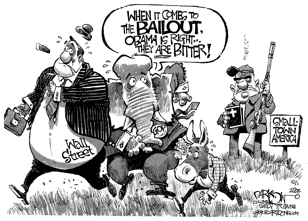  BITTER OVER BAILOUT by John Darkow