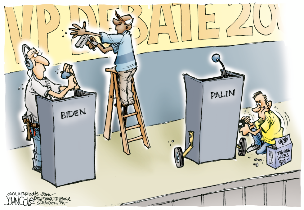  BIDEN VS PALIN by John Cole