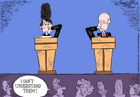 VICE PRESIDENTIAL DEBATE by Bob Englehart