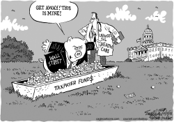 WALL STREET BAILOUT by Bob Englehart