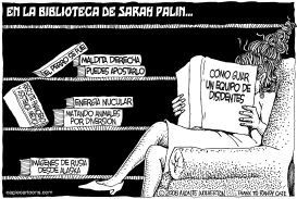 EN LA BIBLIOTECA DE SARAH PALIN by Wolverton