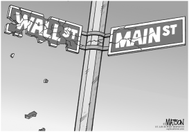 WALL STREET CONTAMINATES MAIN STREET by RJ Matson