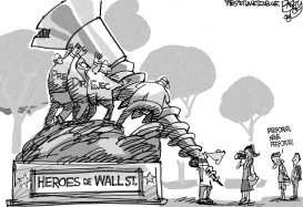 HEROES DE WALL STREET by Pat Bagley