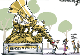 HEROES DE WALL STREET  by Pat Bagley