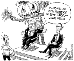 MIEDO EN EL SALON DE DEBATES by Adam Zyglis