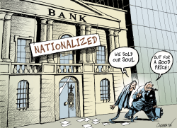 BAILOUT OF BANKS by Patrick Chappatte