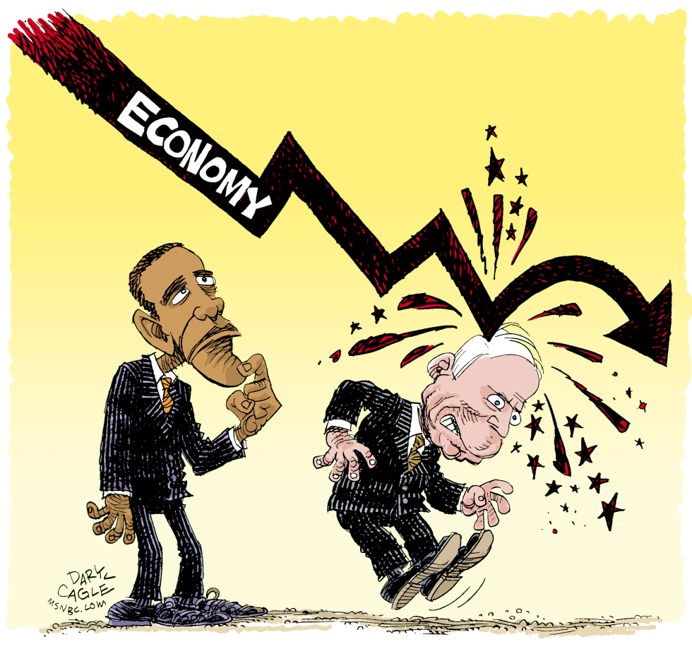  OBAMA MCCAIN AND THE ECONOMY by Daryl Cagle