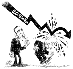 OBAMA, PALIN Y LA ECONOMIA by Daryl Cagle