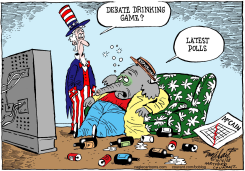 THE LAST DEBATE  by Bob Englehart