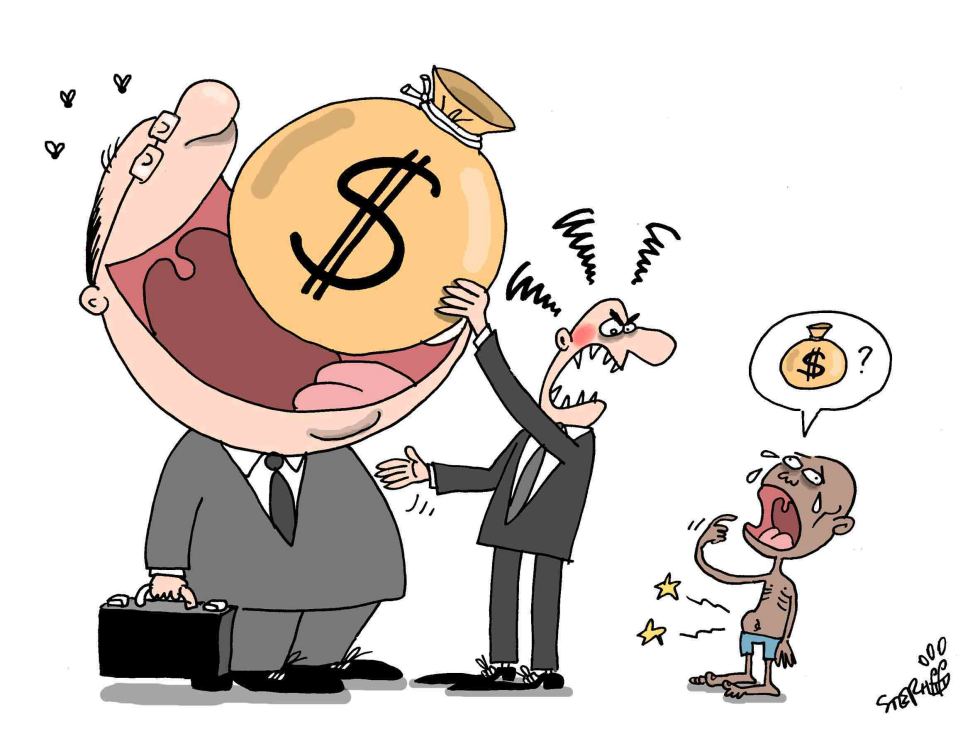  WORLD BAILOUT VS WORLD HUNGER by Stephane Peray