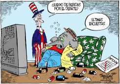 EL ULTIMO DEBATE  by Bob Englehart