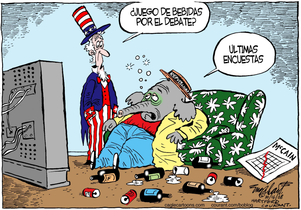  EL ULTIMO DEBATE  by Bob Englehart