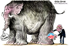 POWELL ENDORSES OBAMA  by Christo Komarnitski