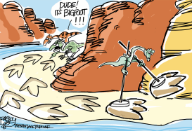 DINOSAUR FOOTPRINTS by Pat Bagley