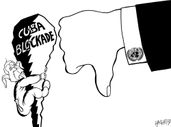 UN-CUBA BLOCKADE by Rainer Hachfeld