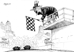 ELECTION FINISH LINE by Petar Pismestrovic