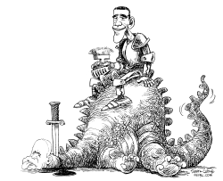 OBAMA VENCE A MCCAIN by Daryl Cagle